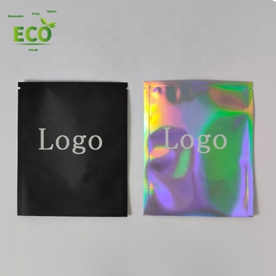 Custom Printed Holographic Packaging Pouch Bag with Clear Window Effective for Disposable Cosmetics like Lotion