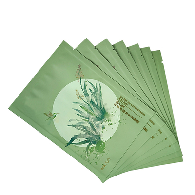 3-Sided Printed and Sealable Leakproof Aluminum Foil Pouch Flat Bag Mylar for Facial Mask Pack Plastic Sealable Bag