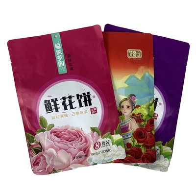 High Quality Self-Sealing Aluminium Foil Zip Bags Resealable Food Packaging for Milk Jelly Canned Food Dried Fruit Snacks Stand