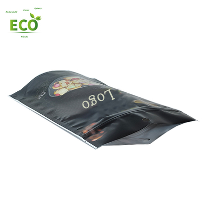 Custom Printing  Smell Proof Stand up Packaging Pouch With Zipper Good Sealing  Matte Black Packaging Bag for Cookies