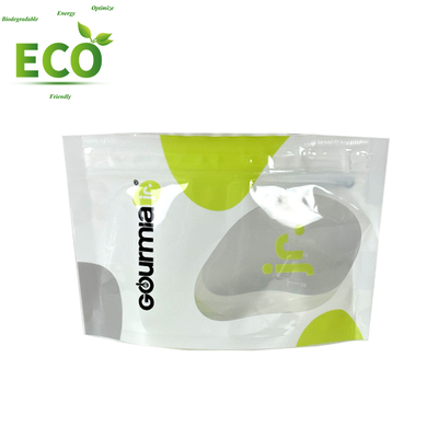 Customized Transparent Resealable Ziplock Mylar Bags 3.5G Smell Proof Stand up Pouch PE Recyclable Packaging Bags