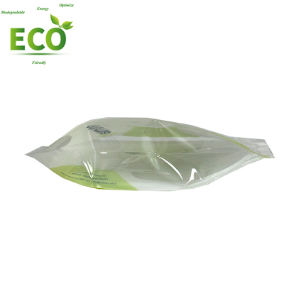 Customized Transparent Resealable Ziplock Mylar Bags 3.5G Smell Proof Stand up Pouch PE Recyclable Packaging Bags
