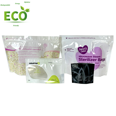 Customized Transparent Resealable Ziplock Mylar Bags 3.5G Smell Proof Stand up Pouch PE Recyclable Packaging Bags