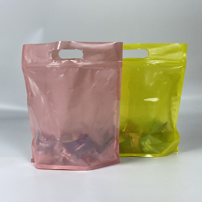 Custom Logo Printed Zip Lock Poly Bags for Candy Cookie Packaging Glossy Resealable Bag Doypack Mylar Storage Zip Lock Food Bag
