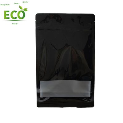 Custom Printing Mylar Bags Resealable ZipLock PE Plastic Stand up Pouch With Transparent Frosted Window for Food