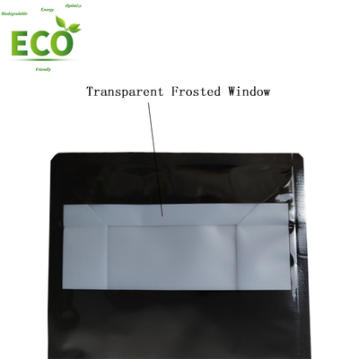 Custom Printing Mylar Bags Resealable ZipLock PE Plastic Stand up Pouch With Transparent Frosted Window for Food