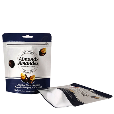 Custom Printing Smell Proof Aluminum Foil Stand up Packaging Pouch With Zipper Custom Mylar Bags  for Chocolate Nut Candies