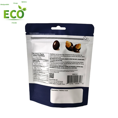 Custom Printing Smell Proof Aluminum Foil Stand up Packaging Pouch With Zipper Custom Mylar Bags  for Chocolate Nut Candies