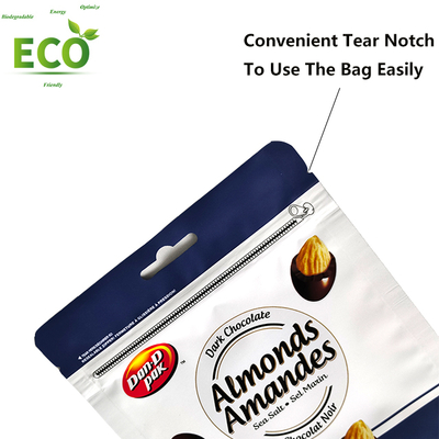 Custom Printing Smell Proof Aluminum Foil Stand up Packaging Pouch With Zipper Custom Mylar Bags  for Chocolate Nut Candies