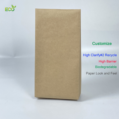 DDP Shipment to U.S. Kraft Paper Bag Sige Gusset Bag 250G Matt Finish Roasted Coffee Pouches Packaging Smell Proof for Coffee