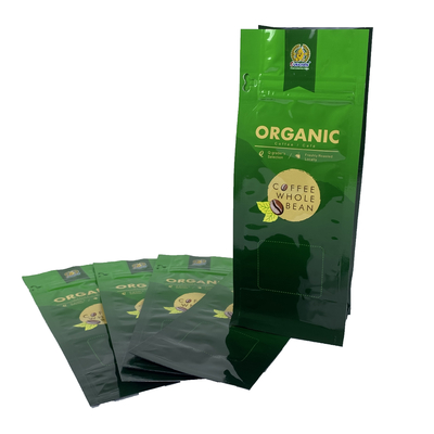Custom Printed Aluminum Foil Coffee Bean Bags High-Sealing Empty Pouch Side Zippers Flat Bottom Stand-for Chewing Gum Milk DDP