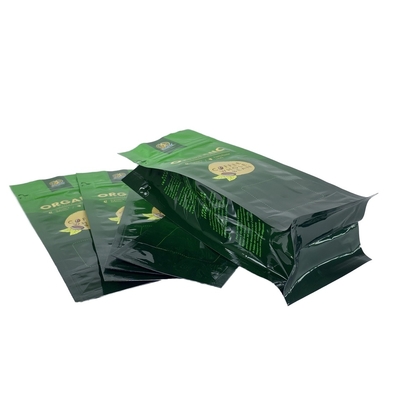 Custom Printed Aluminum Foil Coffee Bean Bags High-Sealing Empty Pouch Side Zippers Flat Bottom Stand-for Chewing Gum Milk DDP