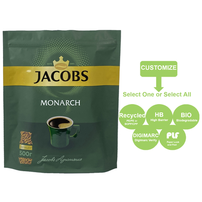 Factory Customize Smell Proof Bag With Digimarc Zipper Lock Food Bag With Zipper for Coffee Flour DDP to United States Mylar Bag
