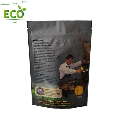 Wholesale Custom Stand up Pouch Bag Coffee Bean Packaging Bags Zip Lock Coffee Bean Packaging Bags With Valve 250G 500G 1Kg