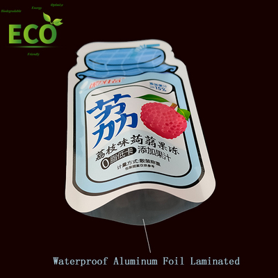 Eco Friendly Products 2023 Biodegradable Packaging Mylar Bags Aluminum Foil Bag Smell Proof Flat Bag for Jelly