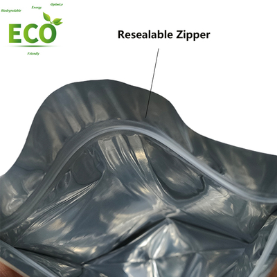 Custom Printed Mylar Bags Smell Proof Stand-Up Packaging Pouch Zipper Similar Kraft Paper Plastic Coffee Beans Food Industries