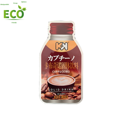 Wholesale OEM Plastic Custom Printed Stand-Up Fruit Juice Packaging Pouch Special Shape Bag