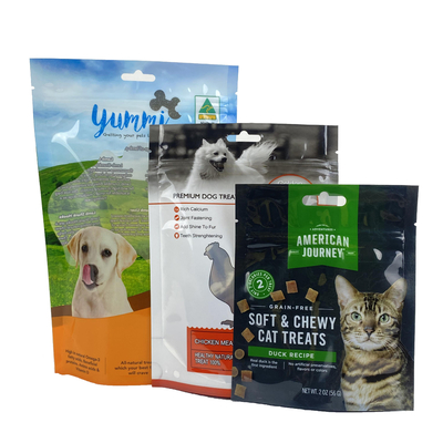 Custom Food Reusable Packaging Bag Recyclable Zip Lock Stand up Pouch Kraft Paper Tea Coffee Bag Pet Food Zipper Bag