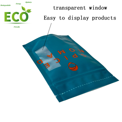 ECO Biodegradable Polyester Film Bag Moisture-Proof and Odor Proof Standing Zipper Bag Custom Packaging Bag