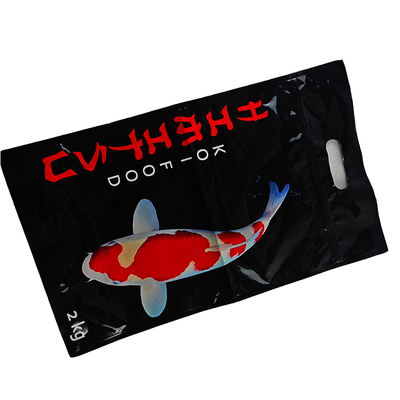Customized Design Moisture-Proof and Odor Proof Fish Food Standing Bag Large Capacity Handheld Pet Food Packaging Bag