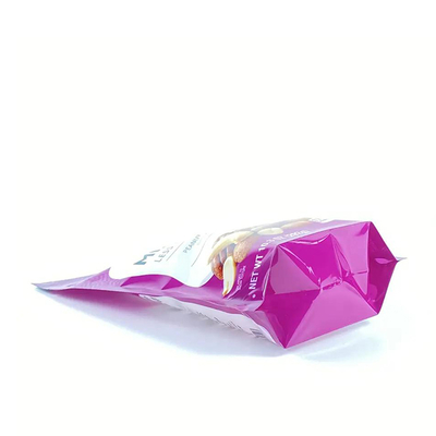 Wholesale Price Top Zipper HDPE Bag Clear Plastic Bag Biodegradable Stand up Pouch for Nuts