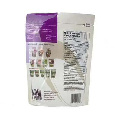 Heat Seal Packing Pouch Bag Stand-Up Barrier Pouches With Clear Window Smell Proof With Zipper