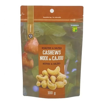 Custom Printing Food Grade Nut Stand up Ziplock Bag Plastic Pouch Packaging Food Bag Kraft Tea Packaging Biodegrade Pouch
