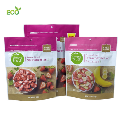 Eco Food Packaging Bag Soft Touch Matte Oil Surface Doy Pack Food Grade Bags for Nuts Food Packaging Aluminum Plastic Bags DDP