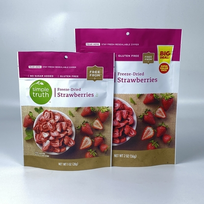 Eco Food Packaging Bag Soft Touch Matte Oil Surface Doy Pack Food Grade Bags for Nuts Food Packaging Aluminum Plastic Bags DDP