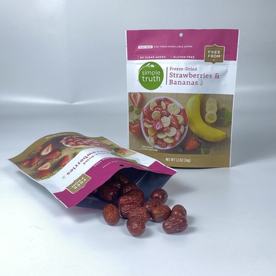 Eco Food Packaging Bag Soft Touch Matte Oil Surface Doy Pack Food Grade Bags for Nuts Food Packaging Aluminum Plastic Bags DDP