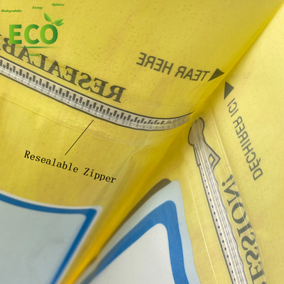 Custom Printed Food Grade Reusable Zipper Mylar Bags Recyclable  Stand up Quick Oats Packaging Bags With Transparent Window