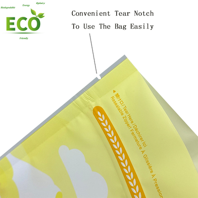 Custom Printed Matte Finish Food Grade Biodegradable Mylar Bags-Recyclable HDPE Packaging Pouch Stand-up Zip Lock for Milk Jelly DDP USA