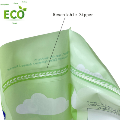 Custom Printed Eco-Friendly HDPE Stand Pouch Plastic Packaging for Food Snack Milk Sealed Zipper Lock DDP Shipping United States