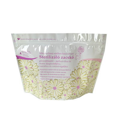 High Quality Custom Shape Reusable Microwave Sterilization Stand Pouch Printed Feeding Accessories Resealable Zipper Secure