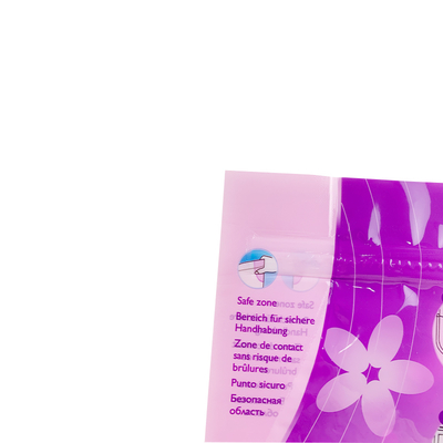 Custom Printed Reusable Microwave Steam Sterilizer Bag Stand-Up Pouch Zipper Security Feature Colorful Baby Bottle Steriliser