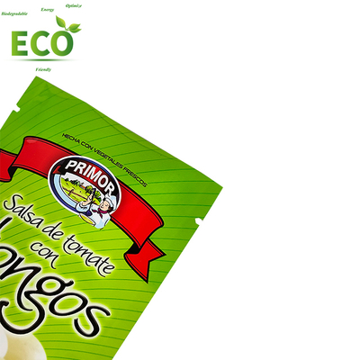 ECO Custom Printing 3.5 Polyester Film Bag for Food Grade Packaging Tomato and Chili Sauce Vertical Sealed Bag