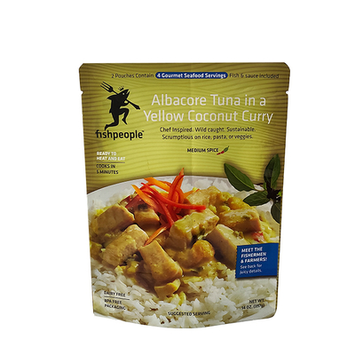 Small Batch Custom Printing Food Grade Sealable and Leak Proof Polyester Film Bag Standing Food Bag Curry Bag